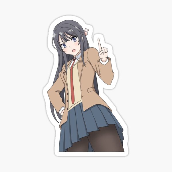 Mai Sakurajima Seishun Buta Yarou Sticker - Mai Sakurajima Seishun Buta  Yarou Bunny Girl Senpai - Discover & Share GIFs