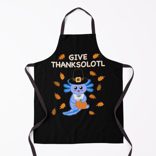 Item preview, Give Thanksolotl Happy Thanksgiving Kawaii Pilgrim Pumpkin Blue Axolotl Matching Thanksalotl designed and sold by FlorenciaBliss.