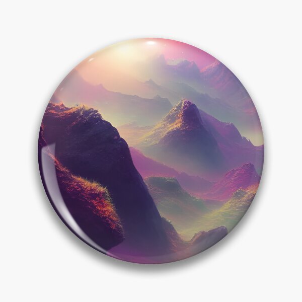 Item preview, Sunrise On Rainbow Mountins designed and sold by SapphireMyst.