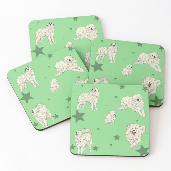 Item preview, Great Pyrenees Pattern Green designed and sold by Ashley Gagnon.
