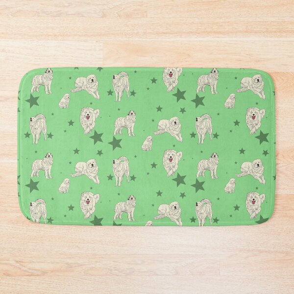 Item preview, Great Pyrenees Pattern Green designed and sold by Ashley Gagnon.