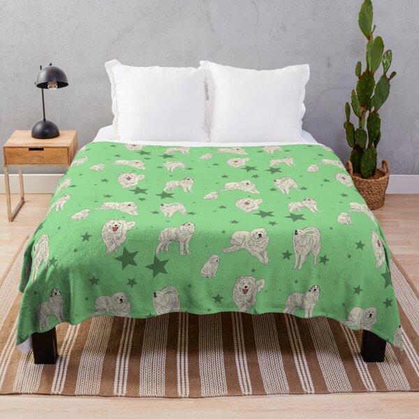 Item preview, Great Pyrenees Pattern Green designed and sold by Ashley Gagnon.