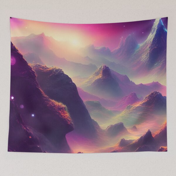 Item preview, Sunrise On Rainbow Mountins designed and sold by SapphireMyst.