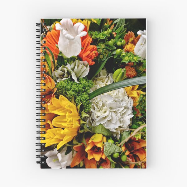 Item preview, Ramo naranja, blanco, dorado y verde con fondo negro designed and sold by TheSplitWindow.