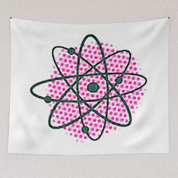 Item preview, Atom. Atomic particles, Electron, Nuetron, Atom Illustration, Mid Century Modern, designed and sold by Nostrathomas66.