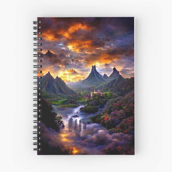 Item preview, Fantasy Landscape by Rude Kitten Designs designed and sold by rudekitten.