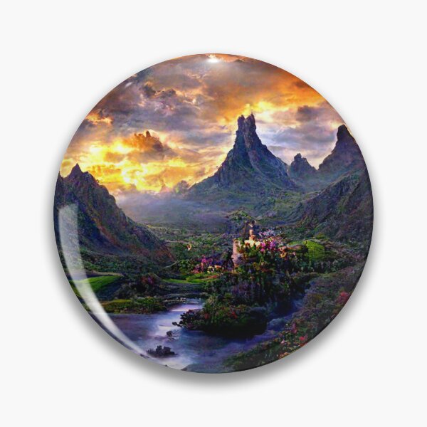 Item preview, Fantasy Landscape by Rude Kitten Designs designed and sold by rudekitten.