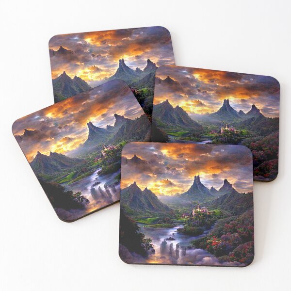 Item preview, Fantasy Landscape by Rude Kitten Designs designed and sold by rudekitten.