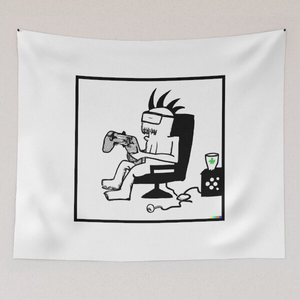 Item preview, zombie gamers | gamer drawing | gamer draw | Zombie gamer drawing designed and sold by cutenevil.
