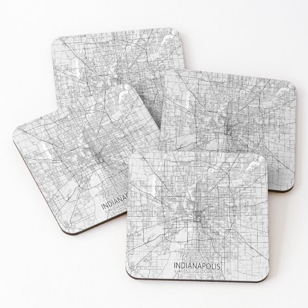 Item preview, Indianapolis City Map of Indiana, USA - Light designed and sold by deMAP.