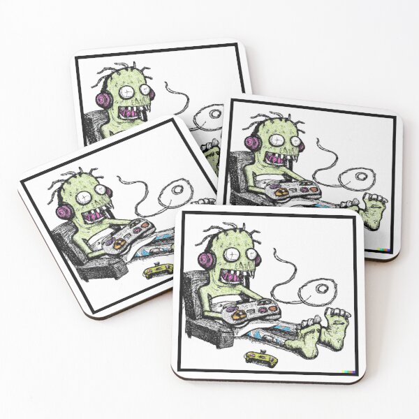 Item preview, zombie gamers | gamer drawing | gamer draw | Zombie gamer drawing designed and sold by cutenevil.