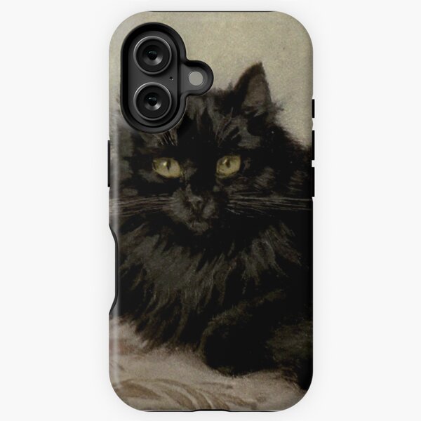 Item preview, Edwardianische Malerei der schwarzen persischen Katze designed and sold by Elizabeth Szkirpan.