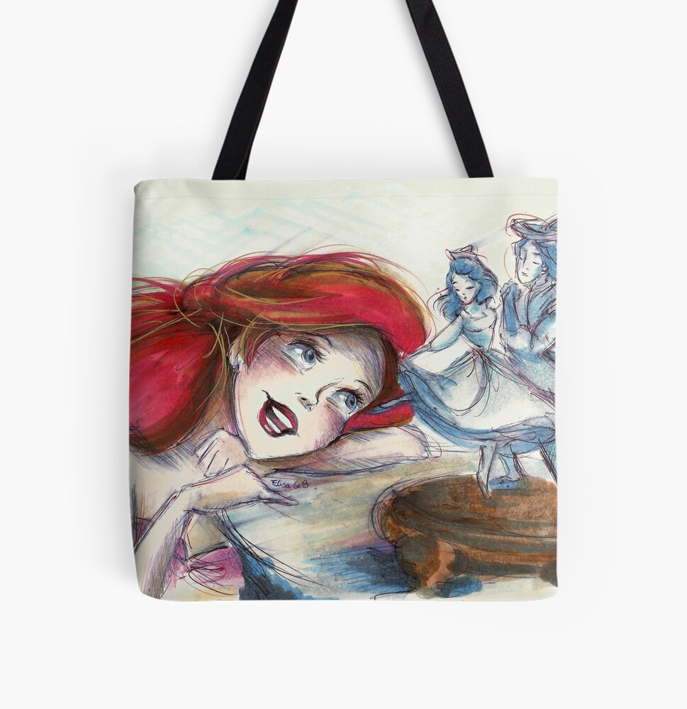 Mermaid Blue Sparkle Mini Sparrow Tote