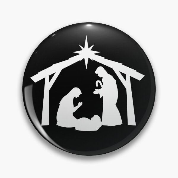 Item preview, The Christmas Nativity Silhouette in White designed and sold by Lady-Lilac.