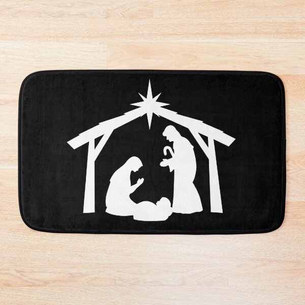 Item preview, The Christmas Nativity Silhouette in White designed and sold by Lady-Lilac.