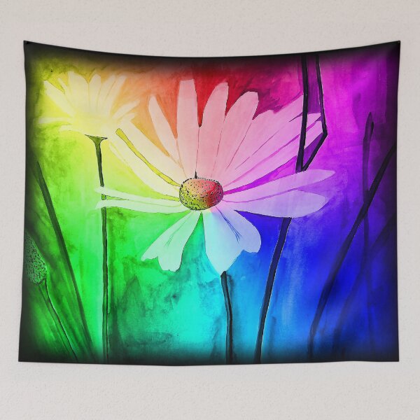 Item preview, Flores de tinta arco iris designed and sold by Little-Vixen.
