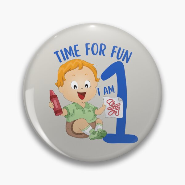 Item preview, Time for Fun I am One 1 toddler, child, kids birthday shirt or to wear the entire year of age two designed and sold by tranquilbeach.