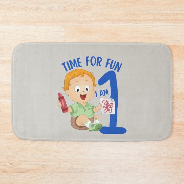 Item preview, Time for Fun I am One 1 toddler, child, kids birthday shirt or to wear the entire year of age two designed and sold by tranquilbeach.