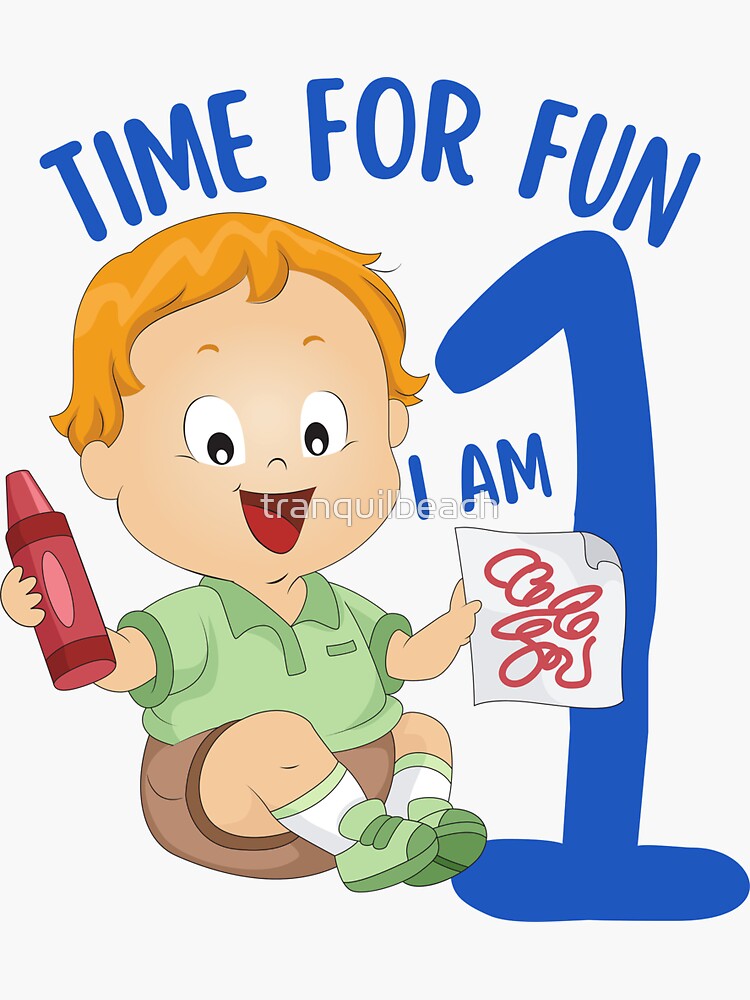 "Time for Fun I am One 1 toddler, child, kids birthday shirt or to wear