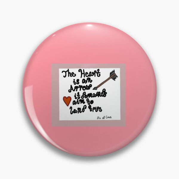 Item preview, "Heart is an Arrow" Quote designed and sold by Emmadagnyart.