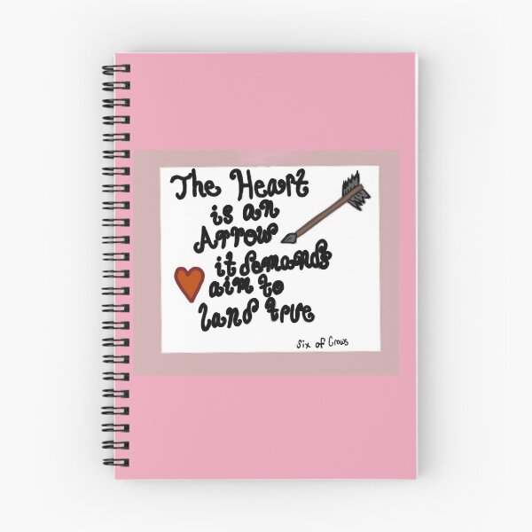 Item preview, "Heart is an Arrow" Quote designed and sold by Emmadagnyart.