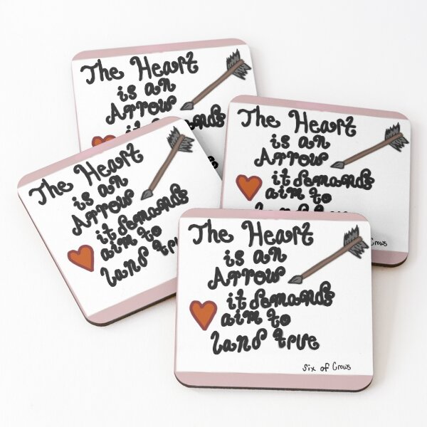 Item preview, "Heart is an Arrow" Quote designed and sold by Emmadagnyart.