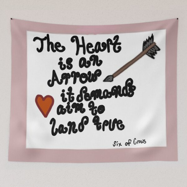 Item preview, "Heart is an Arrow" Quote designed and sold by Emmadagnyart.