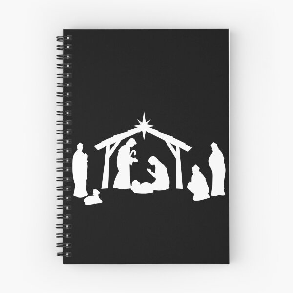 Item preview, The Full Christmas Nativity Silhouette in White designed and sold by Lady-Lilac.