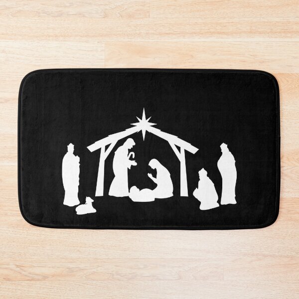 Item preview, The Full Christmas Nativity Silhouette in White designed and sold by Lady-Lilac.