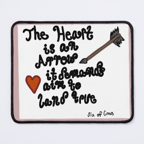 Item preview, "Heart is an Arrow" Quote designed and sold by Emmadagnyart.