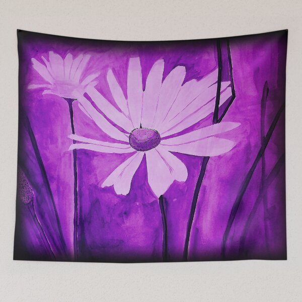 Item preview, Purple Ink Flowers designed and sold by Little-Vixen.