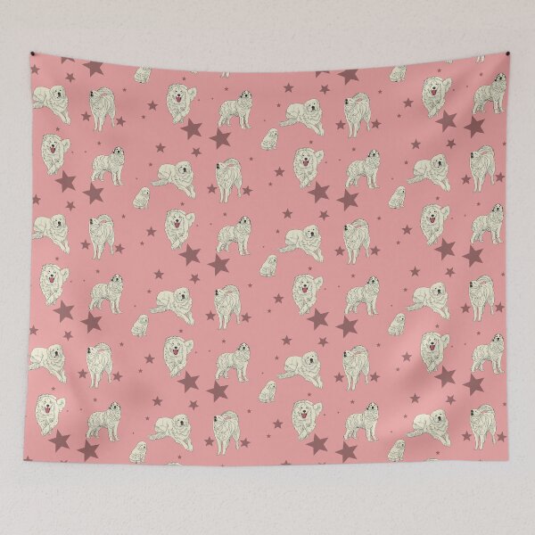Item preview, Great Pyrenees Pattern Pink designed and sold by Ashley Gagnon.
