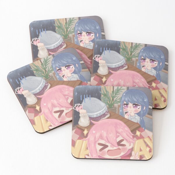 Item preview, Yuru Camp - Nadeshiko, Rin and Ayano Playing Cards designed and sold by Paporuii.