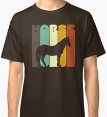 Pferdeliebhaber T-Shirt in Vintage-Farben Classic T-Shirt