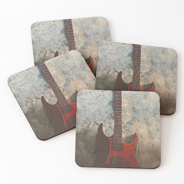 Item preview, Red Electric Guitar Wallpaper designed and sold by ArtParadox.