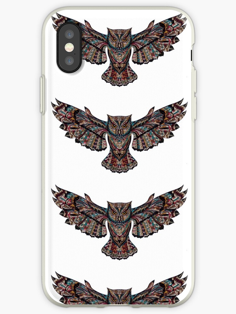 Coque Et Skin Adhésive Iphone Dessin De Hibou Mandala Par Gg7787