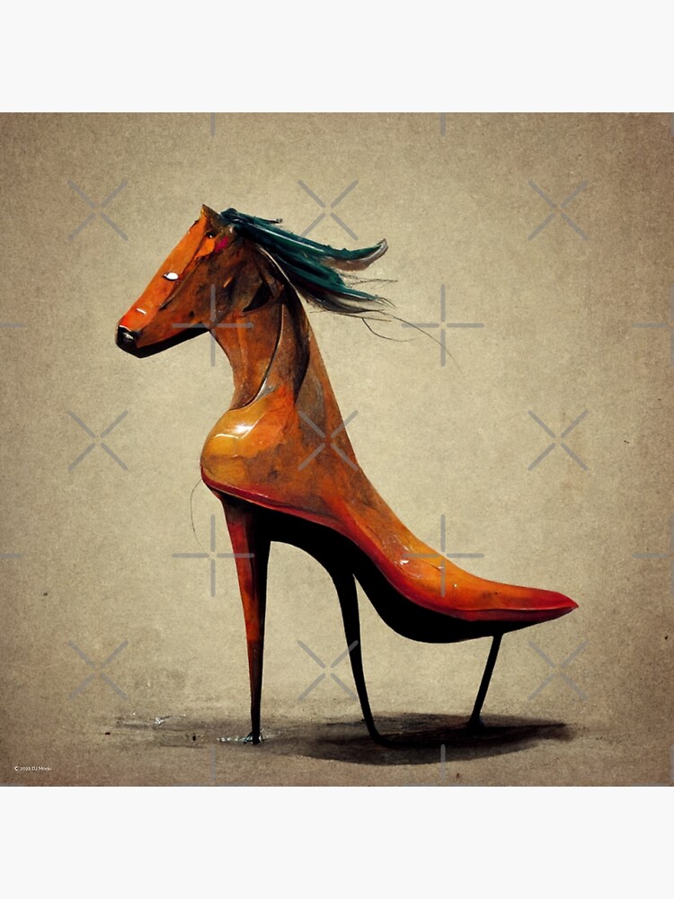 "Horse in High Heels" Poster for Sale by DJmonki Redbubble