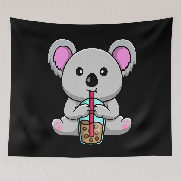 Item preview, Bubble Tea Lover Cute kawaii koala designed and sold by Artistusha.