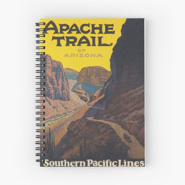 Item preview, Apache Trail Arizona Vintage Travel Poster designed and sold by vintagevivian.