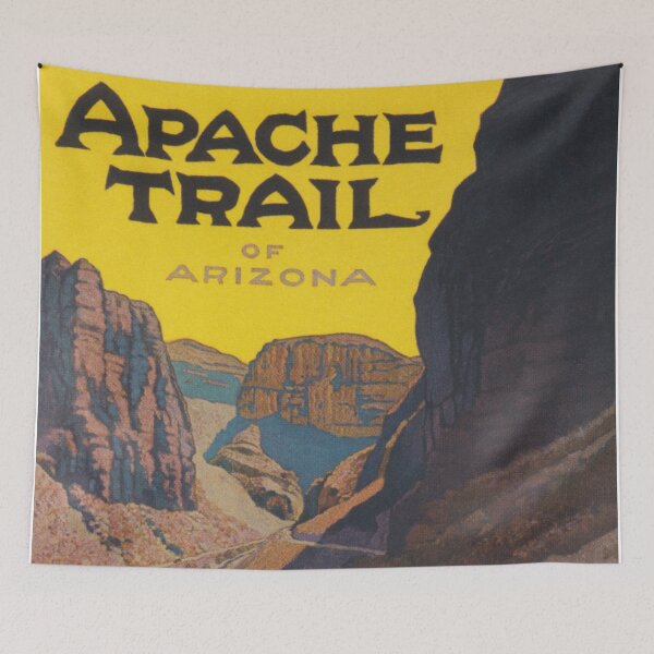 Item preview, Apache Trail Arizona Vintage Travel Poster designed and sold by vintagevivian.