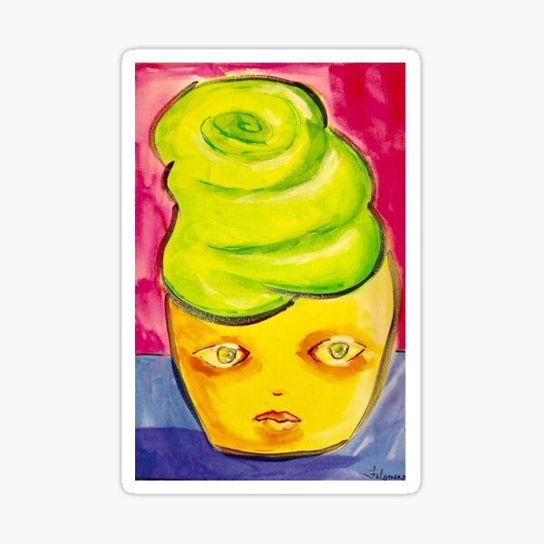 Miss Yellow (of the Cupcake Mafia) Sticker