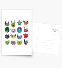 Monster set Postcards