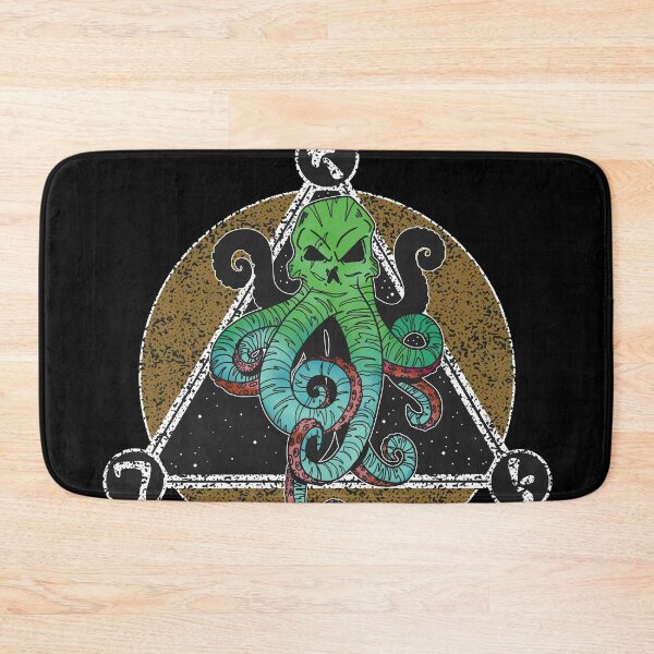 Item preview, Lovecraftian Skull with Tentacles Over a Grunge Geometric Window to Space designed and sold by Jason Roll.