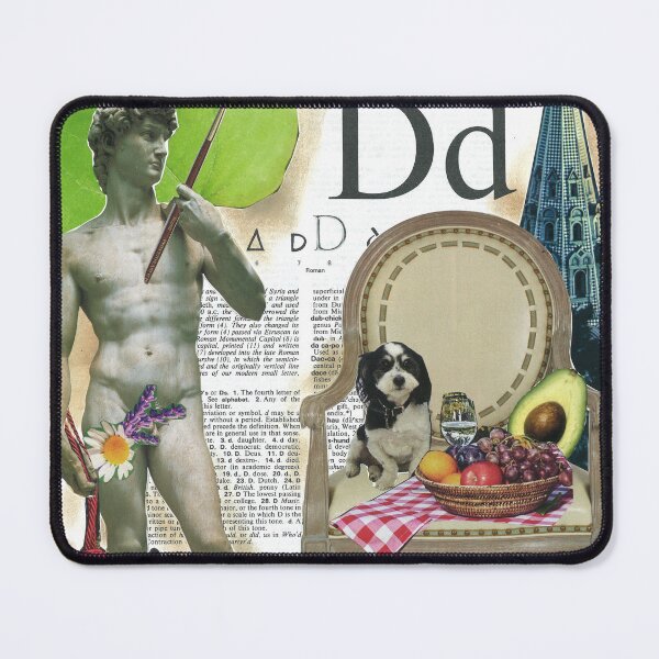 Item preview, David by Michelangelo Dictionary Collage Parody for Art Book Lover designed and sold by KathyGrippi.