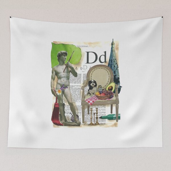 Item preview, David by Michelangelo Dictionary Collage Parody for Art Book Lover designed and sold by KathyGrippi.