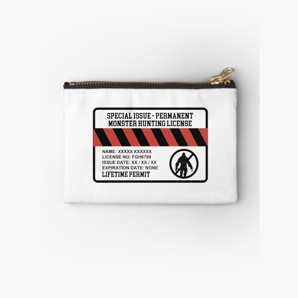 Item preview, Special Issue License Permit Monster Hunting designed and sold by anghelapparel.