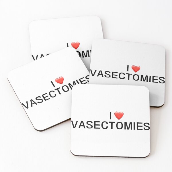 Item preview, I Love Vasectomies (Black Font) designed and sold by funhousejen.