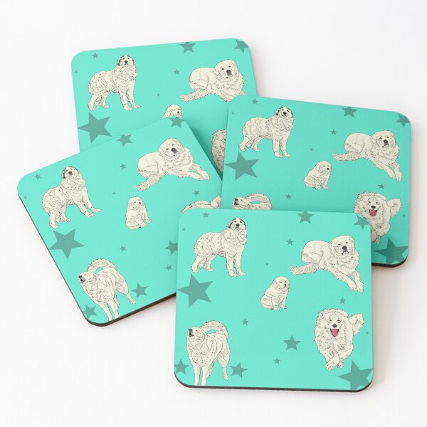 Item preview, Great Pyrenees Pattern Turquoise designed and sold by Ashley Gagnon.
