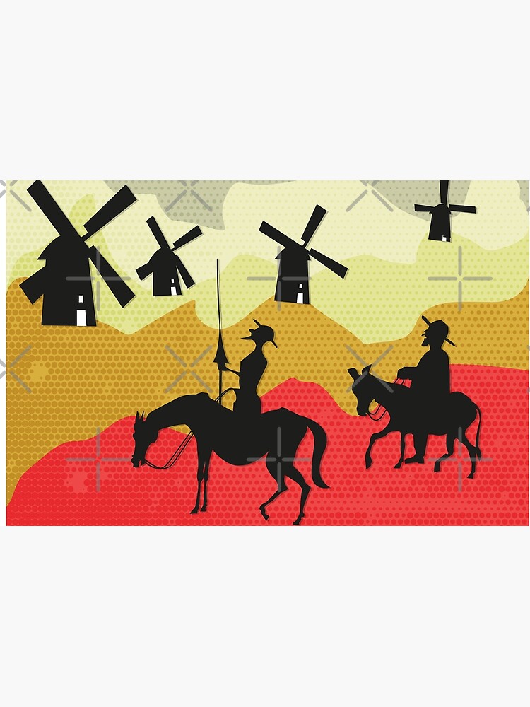 Tilting at windmills, Don Quixote by PrintablesP