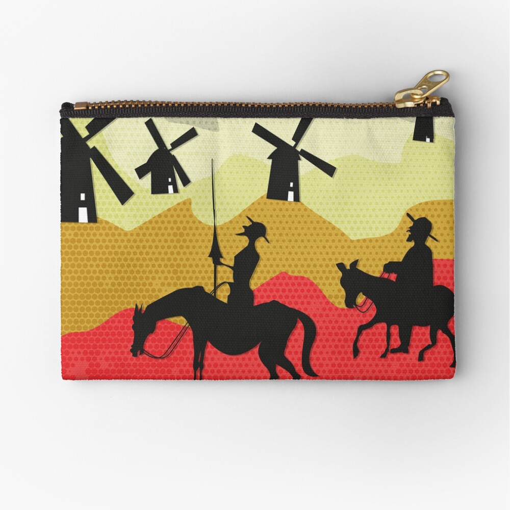Tilting at windmills, Don Quixote Zipper Pouch